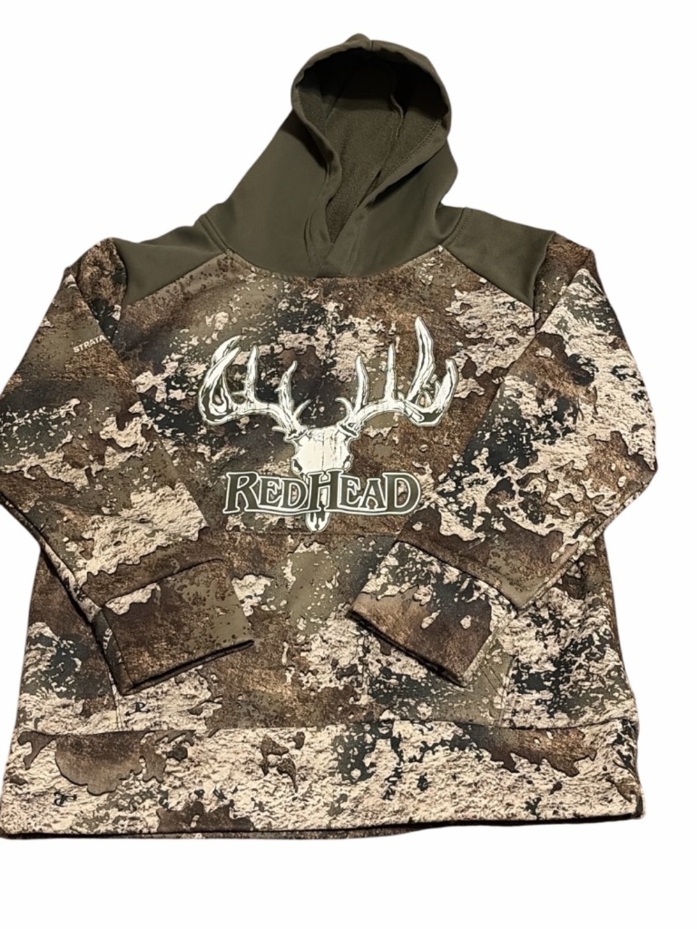 RedHead Kids Camo Hoodie in Olive & Brown Realtree Graphic